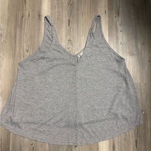 Free People oversized small ribbed Grey tank top with a relaxed
